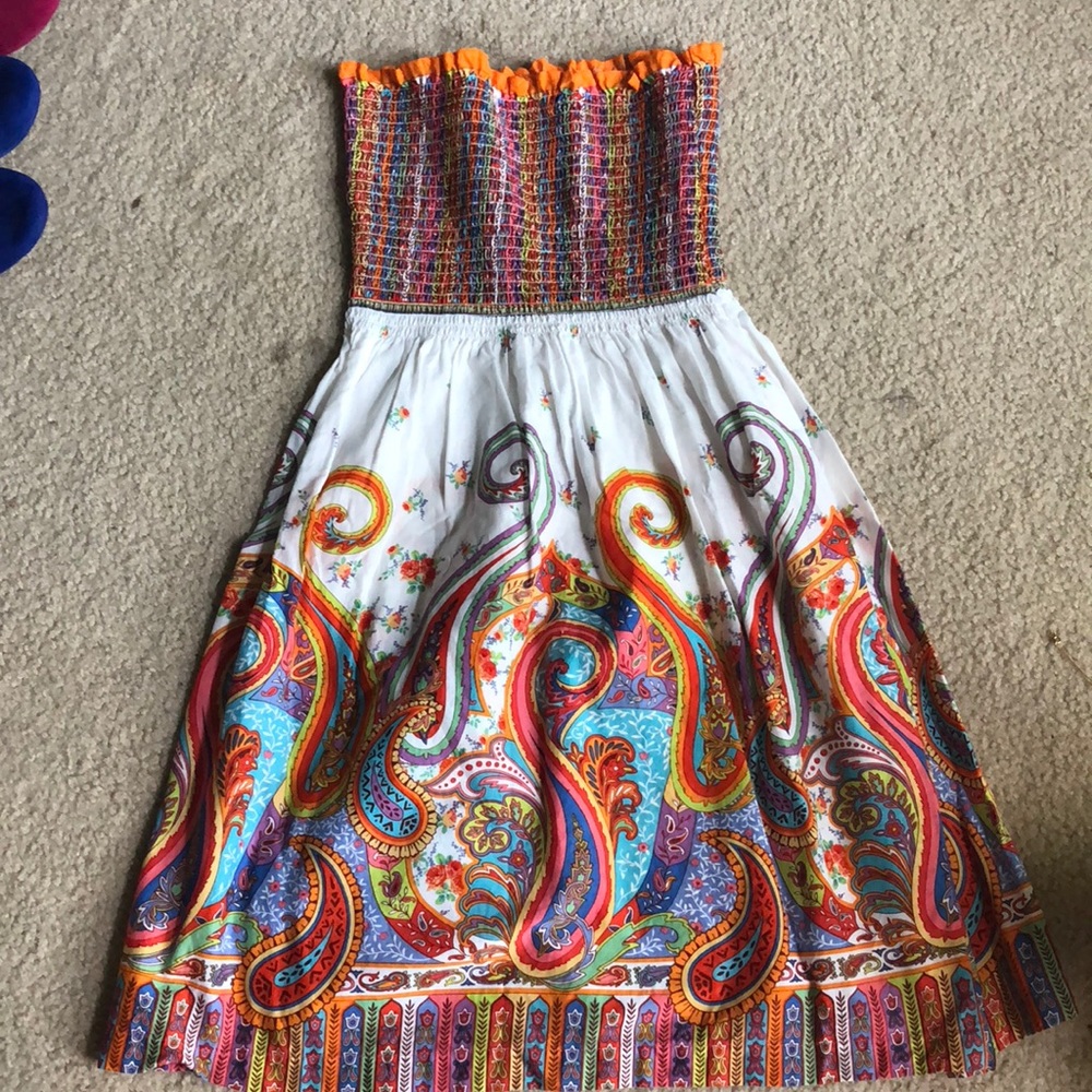 Homemade strapless dress